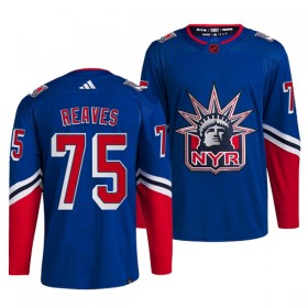 New York Rangers Trikot Ryan Reaves 75 Adidas 2022-23 Blau Reverse Retro 2.0 Authentic - Herren